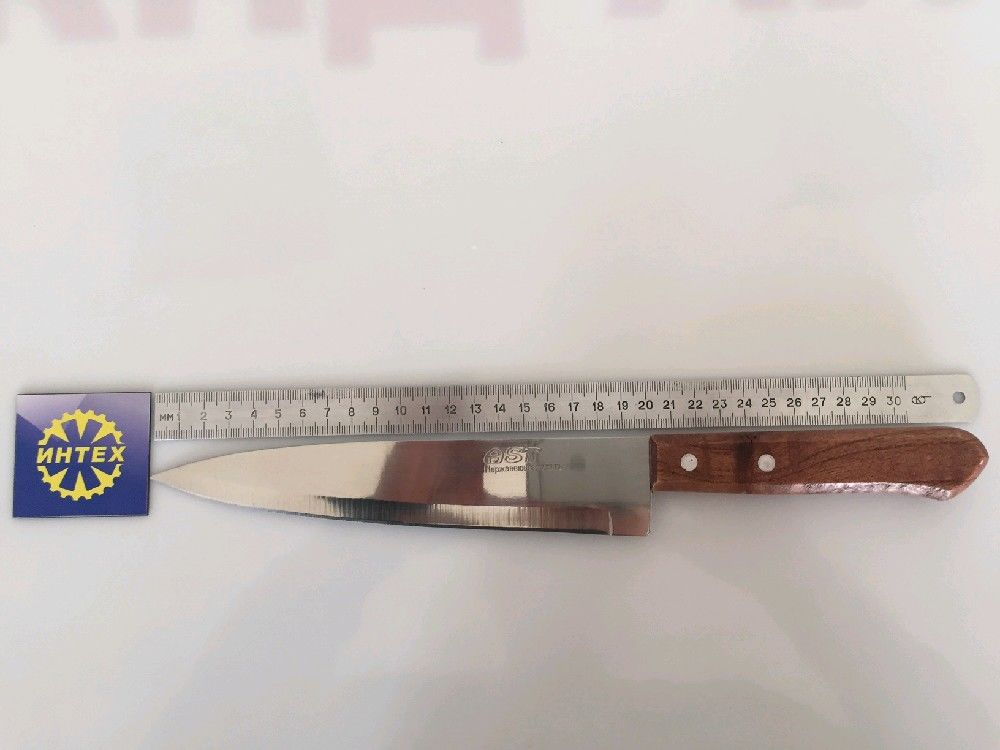 Нож слайсер 28 см, деревянная ручка - купить в СПб | Посуда Шоп