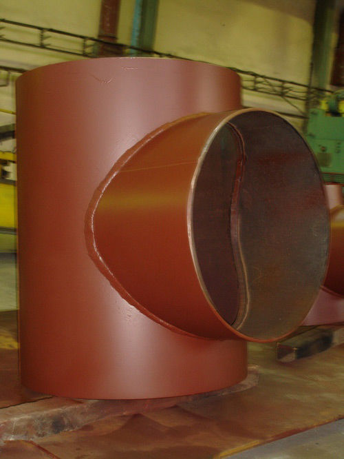 Тройник для труб металлический диаметром от 200 до 1400 мм