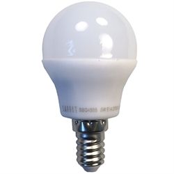 Лампа светодиодная LED 7вт Е14 белый матовый шар Saffit