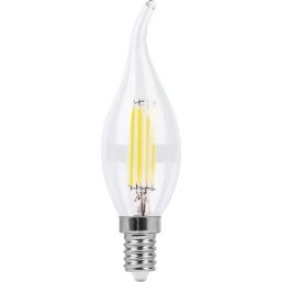 Лампа светодиодная LED 7вт Е14 теплый матовая свеча на ветру LB-67 Feron