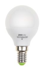 Лампа светодиодная LED 9Вт Е14 теплый матовый шар Jazzway