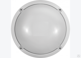 Светильник светодиодный ДБП-12w 4000К круглый пластик IP65 белый Онлайт 