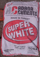Цемент белый М600 для баварской кладки белым раствором (Турция, Adana) 52,5