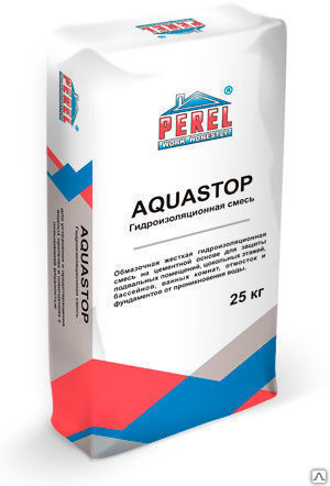 Гидроизоляционная смесь «AQUASTOP» PEREL, 25 кг