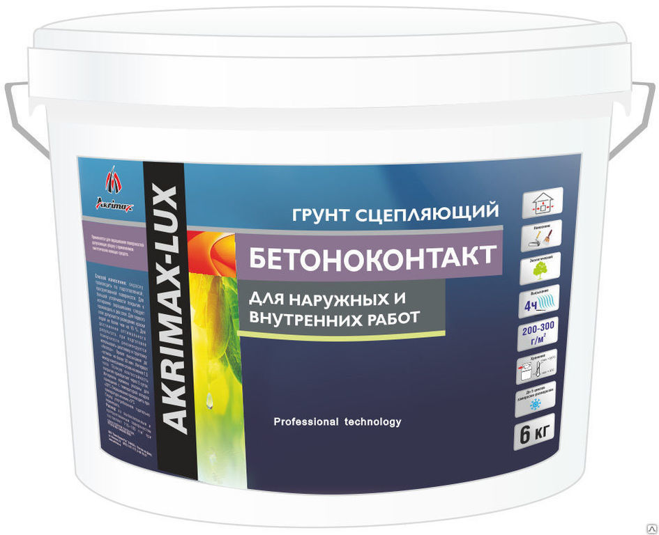 Бетоноконтакт универсальный AKRIMAX-LUX, 12 кг