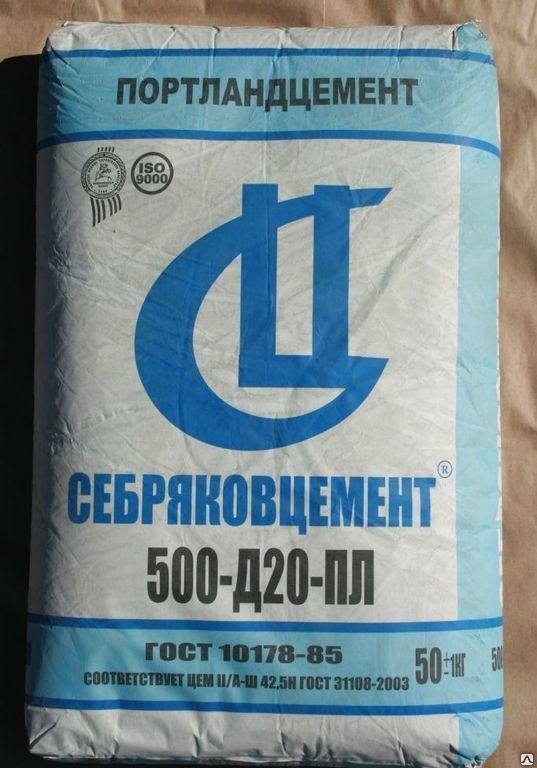Серый цемент Себряковцемент в термо-упаковке (ТУ) 2,0 т пос. Михайловка