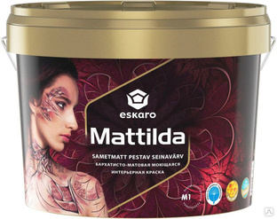 Краска акрилатная моющаяся матовая для внутренних работ "Eskaro Mattilda" Б 