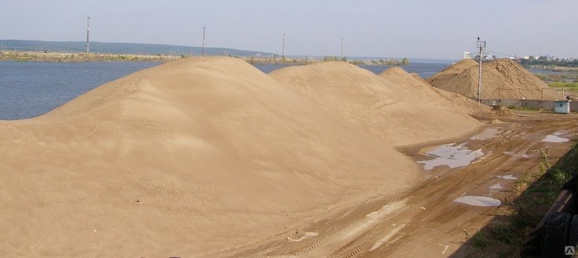 Песок природный строительный