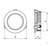 Габаритные размеры светильника ДВО59-13-001 DLU 840
Диаметр (D), 	145 мм
Высота светильника (H), 	45 мм #2