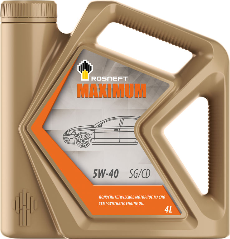 Моторное масло Роснефть Maximum 5W-40 SG/CD 4л полусинтетическое