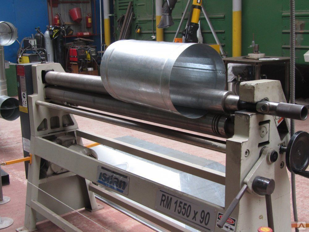 Вальцовка листового металла 0,5-1 мм d 100 мм длина 1250 мм