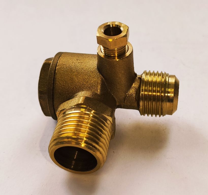 Клапан обратный 1/2 х 1/2 левый (20,5 мм х 18,5 мм) для поршневого воздушного компрессора