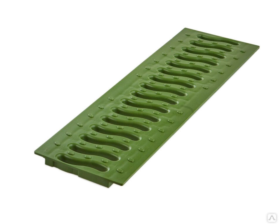 Решетка пластиковая Волна зеленая