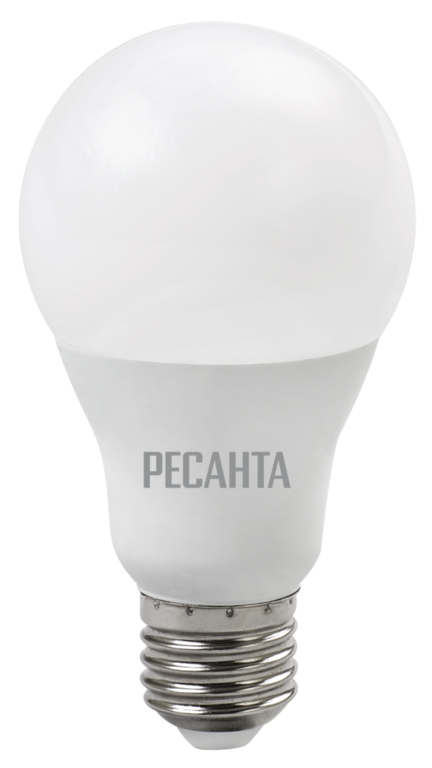 Лампа светодиодная РЕСАНТА LL-R-A65-15W-230-3K-E27 Ресанта