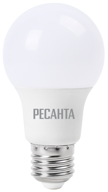 Лампа светодиодная РЕСАНТА LL-R-A60-9W-230-3K-E27 Ресанта