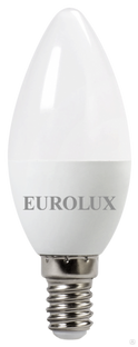 Лампа светодиодная EUROLUX LL-E-C37-6W-230-4K-E14 Eurolux 