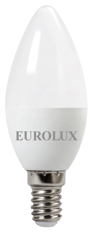 Лампа светодиодная EUROLUX LL-E-C37-6W-230-2,7K-E14 Eurolux