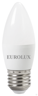 Лампа светодиодная EUROLUX LL-E-C37-6W-230-2,7K-E27 Eurolux 