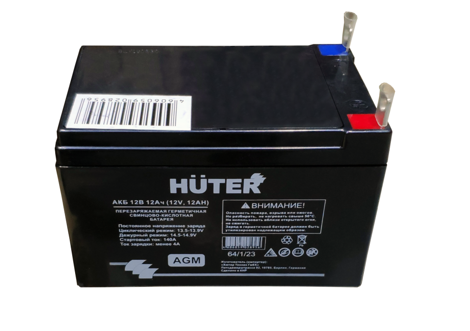 Аккумуляторная батарея АКБ 12В 12Ач Huter Tyumen Battery 2
