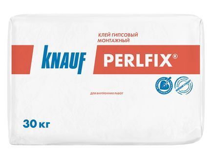 Клей гипсовый монтажный КНАУФ-Перлфикс 30 кг