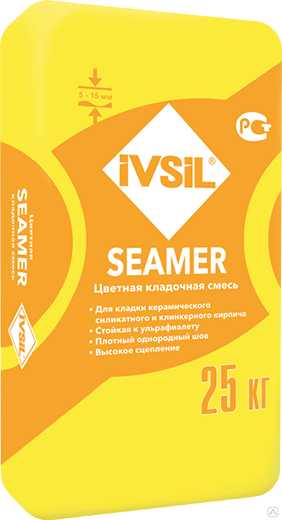 Смесь для кладки кирпича IVSIL SEAMER Графит 25 кг  оптом за 587 .
