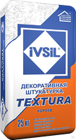 Штукатурка цементная Короед IVSIL TEXTURA 1,5мм 25кг(48)