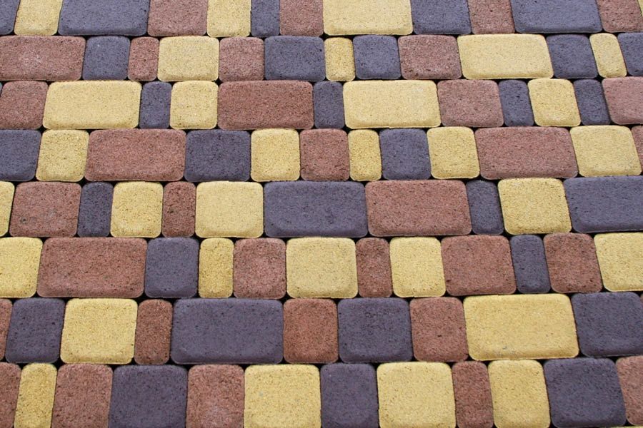 Тротуарная плитка "Старый город" толщиной 40 мм коричневая
