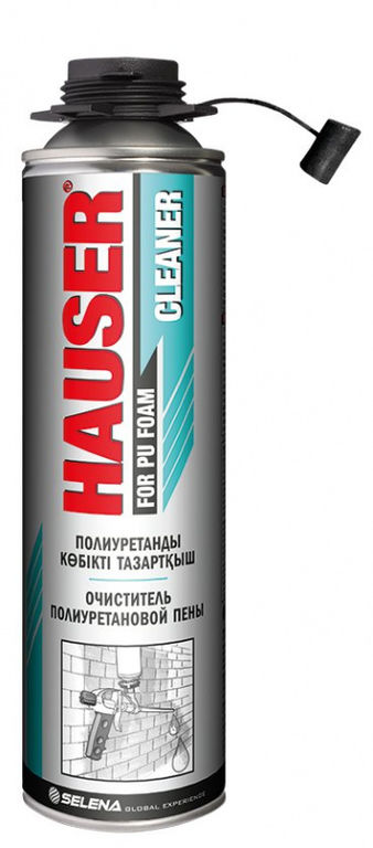 Очиститель HAUSER для полиуретановой пены 360 г (320 мл) 1 уп=12шт (91390)