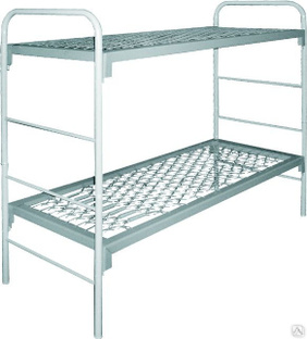 Кровать двухъярусная металлическая Строительная 1900х800 мм 