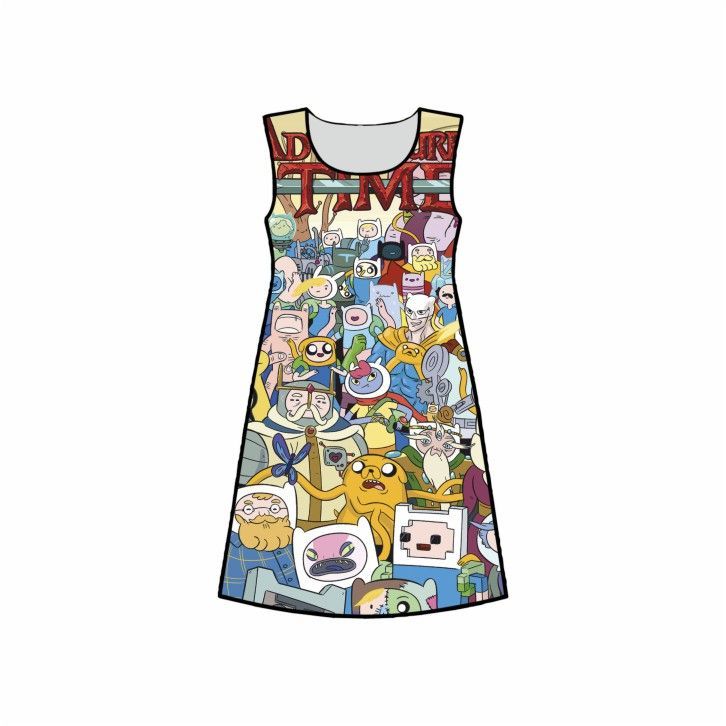 Платье 3D с полной запечаткой Время Приключений, Adventure Time №1