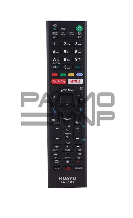 Пульт ДУ универсальный HUAYU Sony RM-L1351 LCD TV, Netflix, Google Play