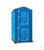 Туалетные кабины "Эконом" синего цвета #5