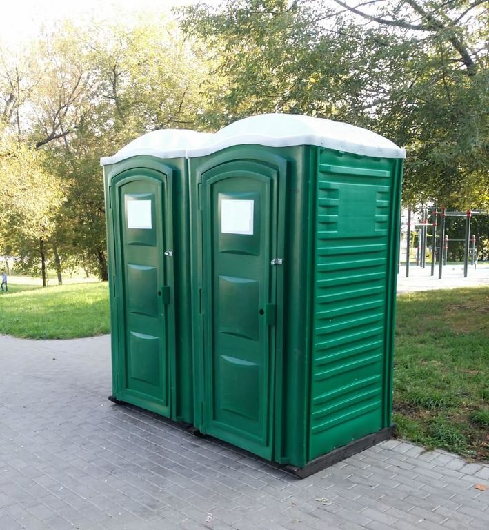 Туалетные кабины "Стандарт" зеленого цвета 8
