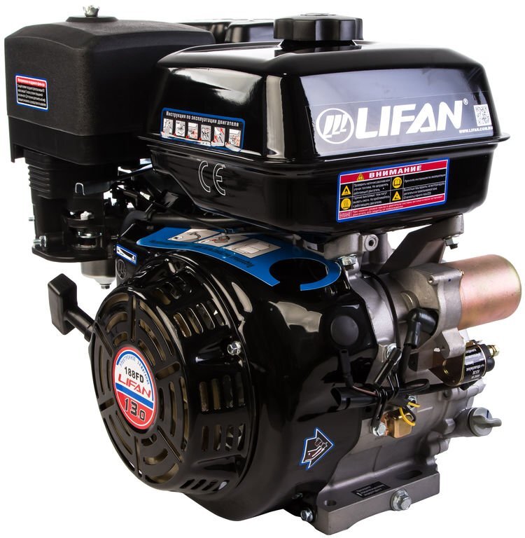Бензиновый двигатель Lifan 188FD 13 л.с. с электростартером