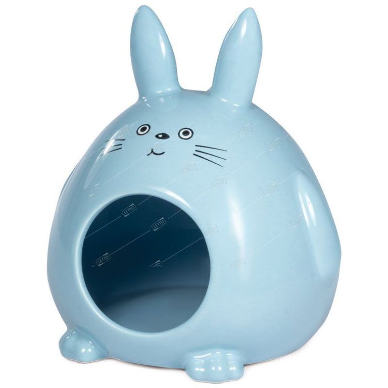 Домик для мелких животных керамический Кролик, 130*115*145мм 42031014 Triol