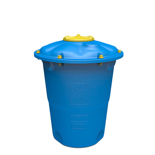 Бак для воды 500 литров пластиковый с крышкой для воды, водоснабжения вертикальный