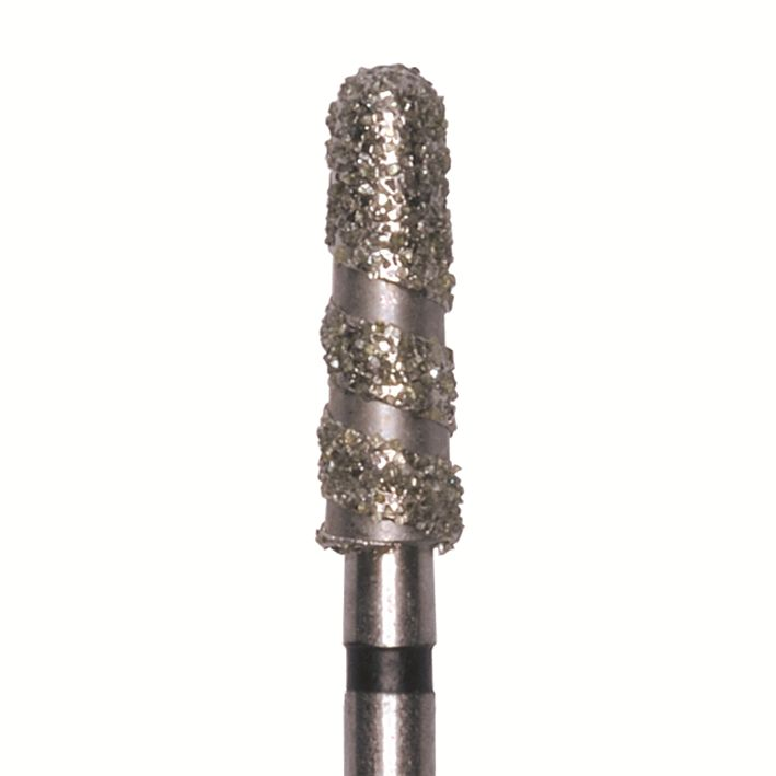 Бор алмазный Jota 850 018 FG, черный, 5 шт. форма конус с закругленным концом