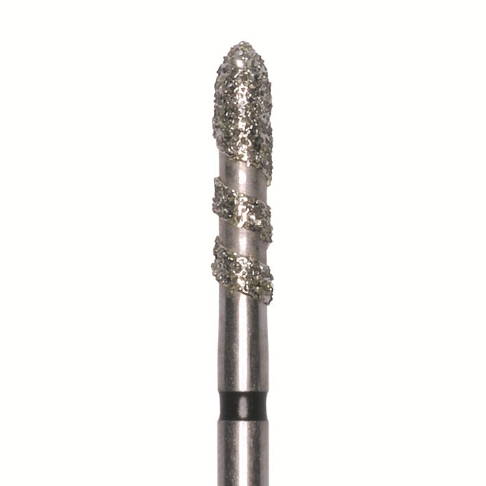 Бор алмазный Jota 868 012 FG, черный, 5 шт. форма цилиндр с заостренным концом