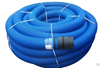 Труба ПЭ защитная d63 гофрированная двустенная для кабеля, синяя 
