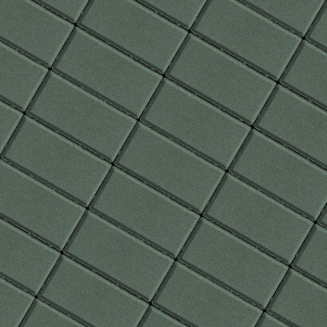 Кирпичик (зеленая) плитка тротуарная вибропрессованная Клинкермаркет толщина 8 см