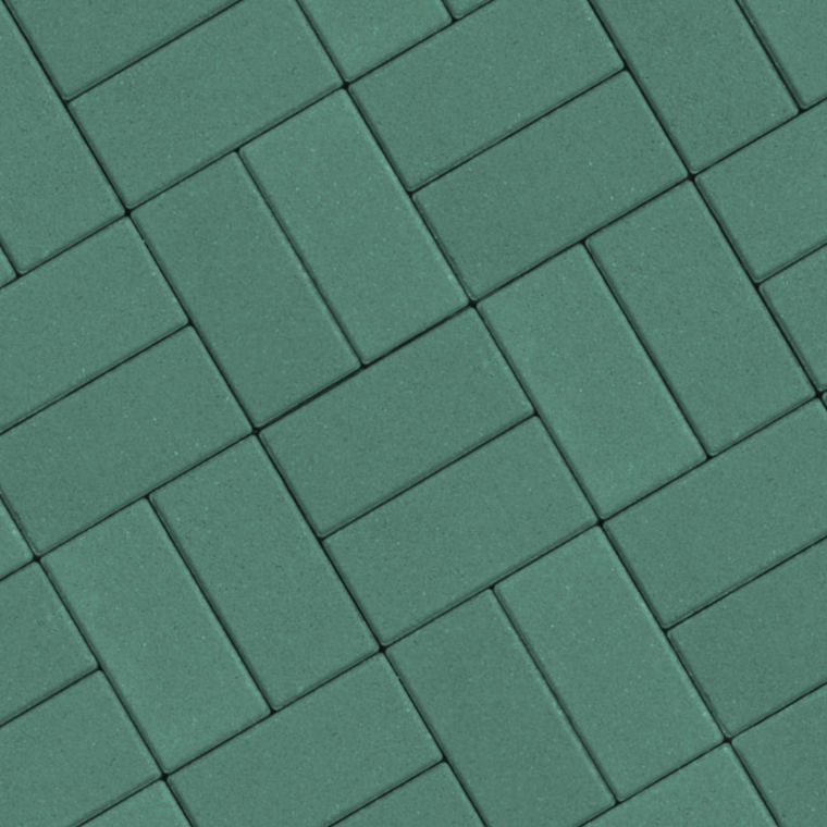 Брусчатка (зеленая) плитка тротуарная вибропрессованная ВАН толщина 6 см