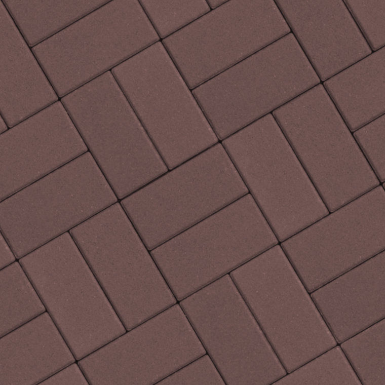 Брусчатка (коричневая) плитка тротуарная вибропрессованная ВАН толщина 6 см