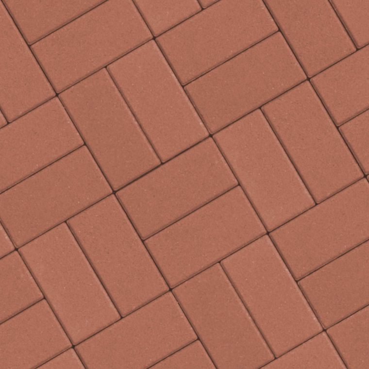 Брусчатка (оранжевая) плитка тротуарная вибропрессованная ВАН толщина 6 см