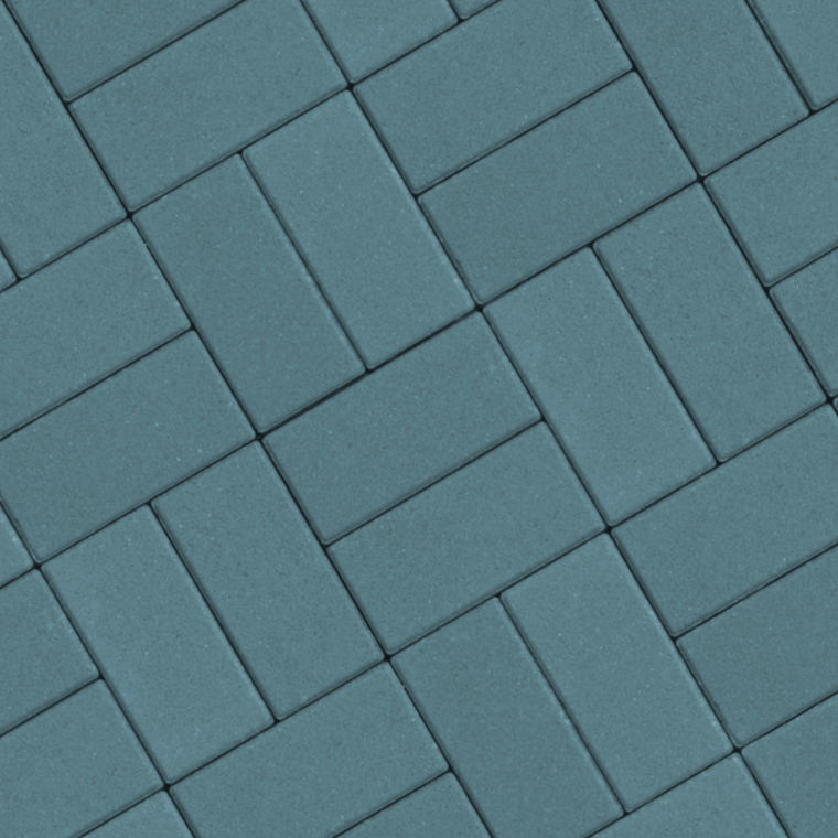 Брусчатка (синяя) плитка тротуарная вибропрессованная ВАН толщина 6 см