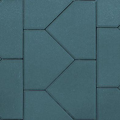 Шапка епископа (синяя) плитка тротуарная вибропрессованная ВАН толщина 6 см