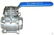 Кран шаровой резьбовой с ISO фланцем SS316 ABRA-BV-11-015 Ду 15 Ру 40