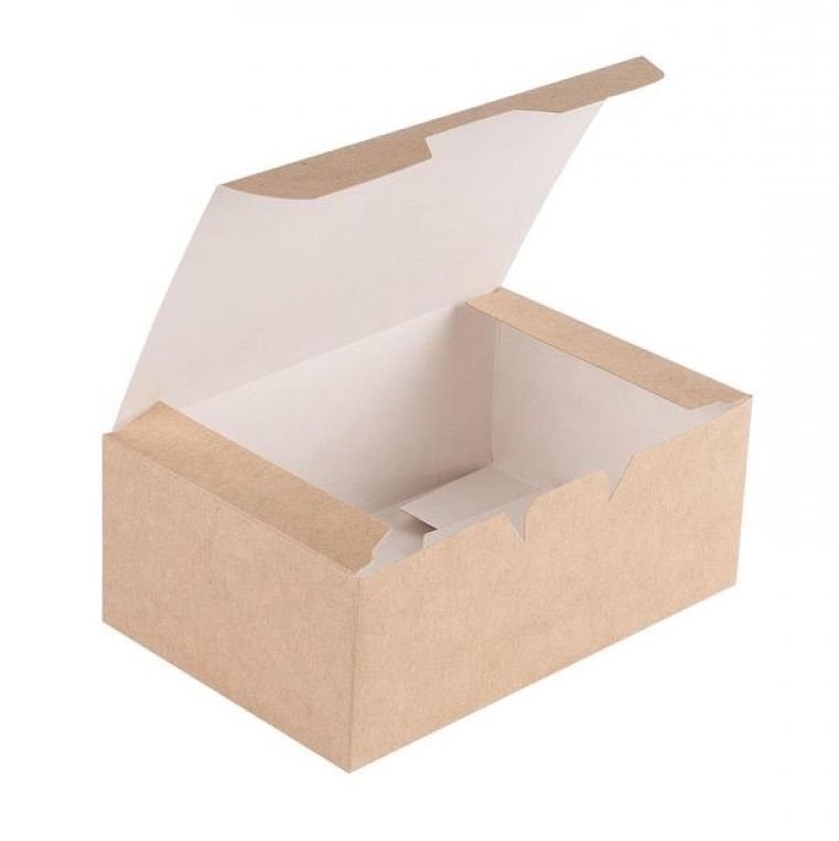 Упаковка для фаст-фуда ECO FAST FOOD BOX S (115*75*45). В упаковке 400 шт P