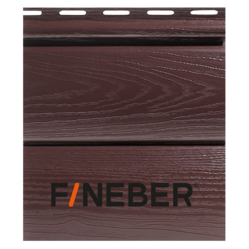 Сайдинг FineBer BlockHouse Extra Acrylic Тёмный дуб E0133764