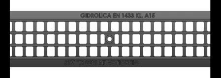 Решётка водоприёмная Gidrolica®Standart РВ-10.13,6.50 ячеистая пластиковая