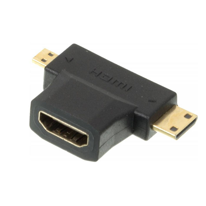 Переходник HDMI - miniHDMI/microHDMI Behpex, черный